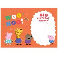 Big 4 Today Peppa Pig 4th Birthday Card Extra Image 1 Preview